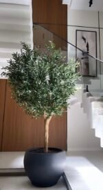 Custom Artificial Olive Tree – Modern Indoor Green Decor - Image 3